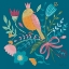 Picture of ROYAL BIRDS IV BLUE