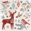 Picture of WOODCUT CHRISTMAS III COLOR