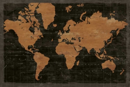 Picture of MAP OF THE WORLD INDUSTRIAL NO WORDS