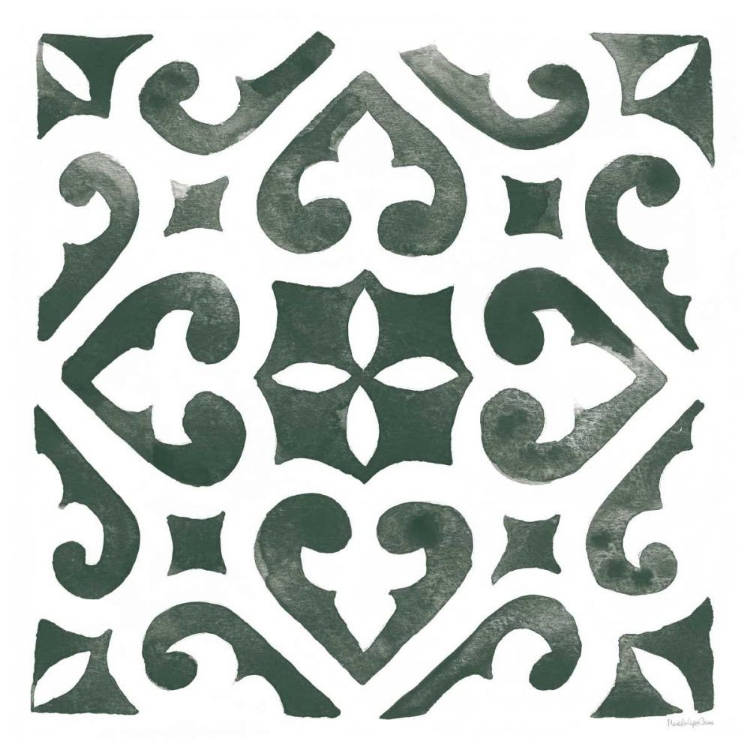 Picture of ANDALUSIAN TILE I PINE GREEN
