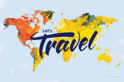 Picture of LETS TRAVEL WORLD MAP