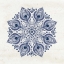 Picture of BOHEMIAN VIBES VI MANDALA BLUE