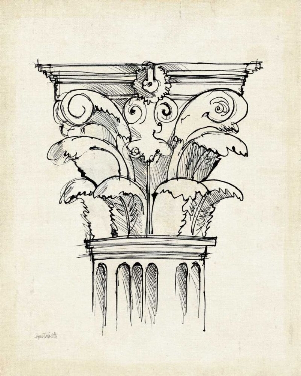 Picture of MUSEUM SKETCHES VI OFF WHITE