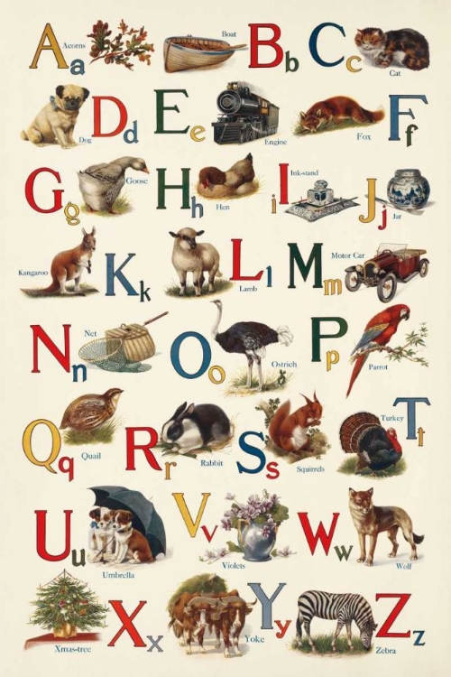 Picture of SCHOOLHOUSE ALPHABET