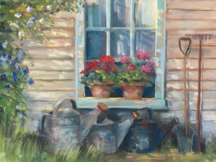 Picture of WINDOW WITH GERANIUMS