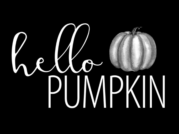 Picture of HELLO PUMPKIN BLACK AND WHITE