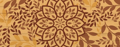 Picture of BROWN MANDALA LEAVES 1