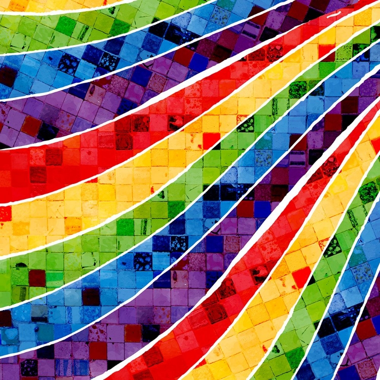 Picture of VINTAGE TILE RAINBOW