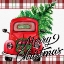 Picture of MERRY CHRISTMAS RED TRUCK