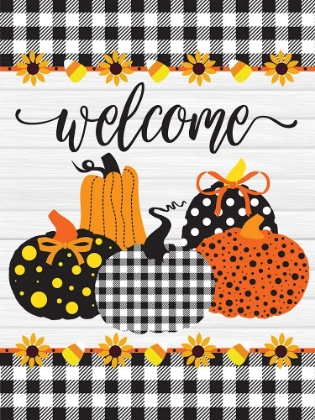 Picture of WELCOME PUMPKINS BUFFALO PLAID 3