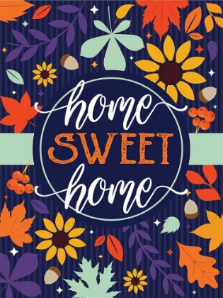 Picture of NAVY HOME SWEET HOME FALL FLORAL
