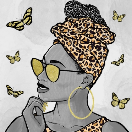 Picture of LEOPARD AND BUTTERFLY FASHION