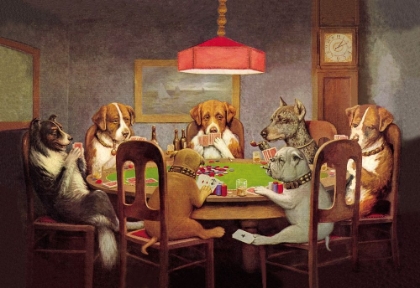 Picture of POKER DOGS: A FRIEND IN NEED, 1903