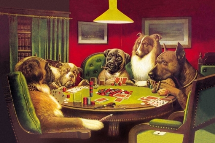 Picture of POKER DOGS: A BOLD BLUFF, 1903