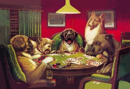Picture of POKER DOGS: STUN, SHOCK AND THE WIN, 1903