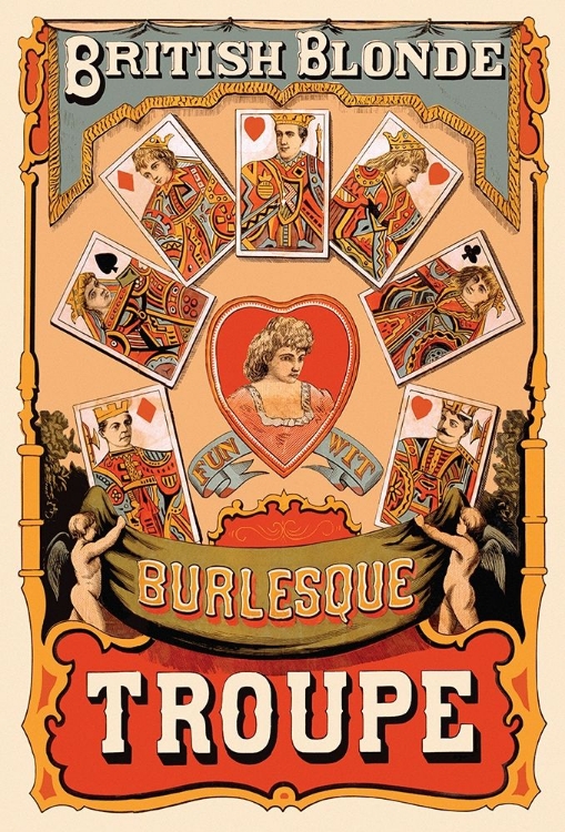 Picture of BRITISH BLONDE BURLESQUE TROUPE, 1870
