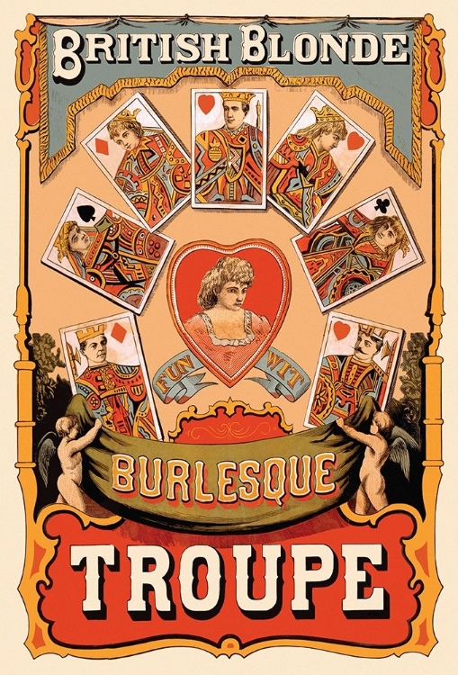 Picture of BRITISH BLONDE BURLESQUE TROUPE, 1870