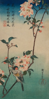 Picture of SMALL BIRD ON A BRANCH OF KAIDOZAKURA., 1834