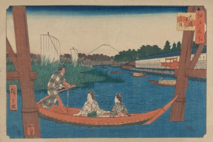 Picture of ISLAND BRIDGE IN MITSUMATA (OHASHI NAKAZU MITSUMATA), 1854