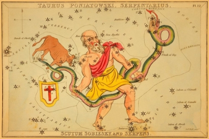 Picture of TAURUS PONIATOWSKI, SERPENTARIUS, SCUTUM SOBIESKY, AND SERPENS, 1825