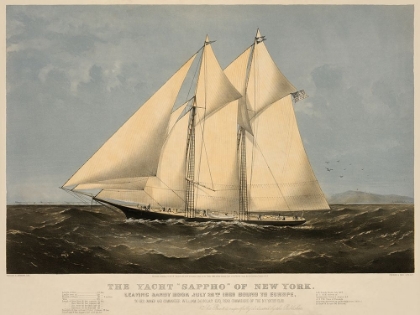 Picture of THE YACHT SAPPHO OF NEW YORK, 1869
