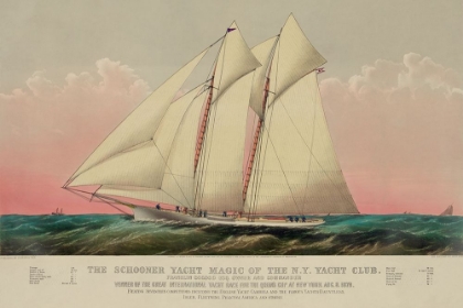 Picture of THE SCHOONER YACHT MAGIC OF THE N.Y. YACHT CLUB, 1870
