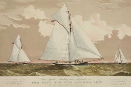Picture of SLOOP YACHTS MISCHIEF AND ATALANTA IN THE RACE FOR THE AMERICA CUP, 1870
