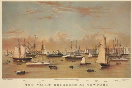 Picture of THE YACHT SQUADRON AT NEWPORT, 1872