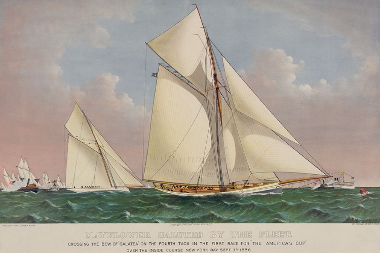 Picture of AMERICAS CUP YACHT RACE 1886, 1886