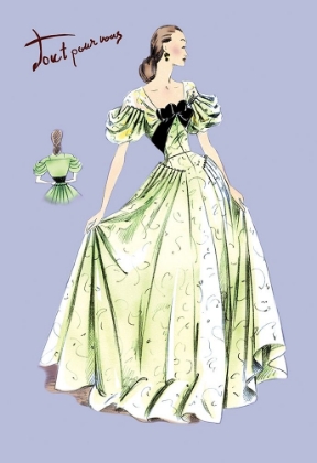 Picture of PLEATED LIME GOWN, 1947