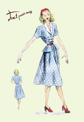 Picture of DAYTIME DRESS IN PLAID, 1947