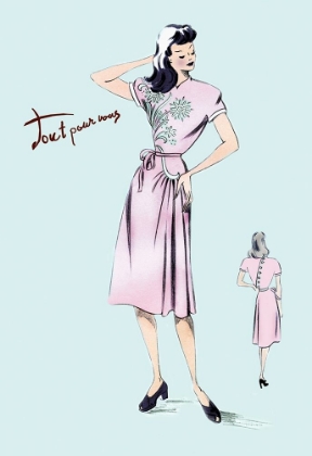 Picture of SUMMER DRESS WITH ORIENTAL FLAIR, 1947