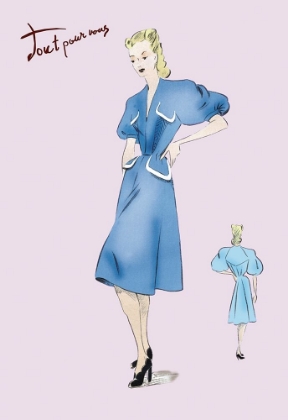 Picture of CASUAL BLUE DRESS, 1947