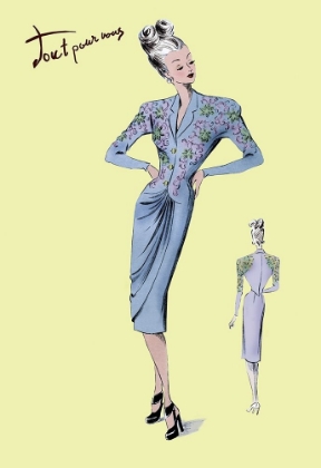 Picture of FLORAL EVENING DRESS, 1947