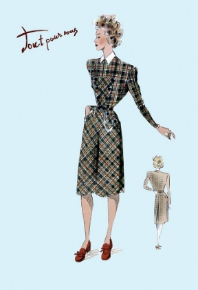 Picture of CASUAL PLAID DRESS, 1947