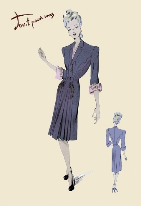 Picture of CONSERVATIVE SUIT DRESS, 1947