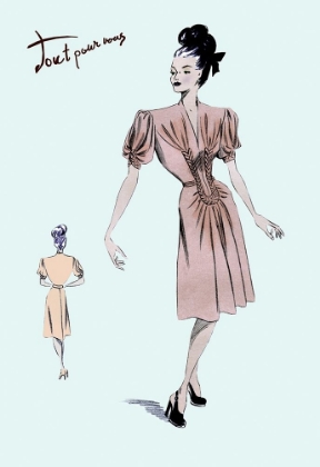 Picture of PARTY DRESS WITH PLEATS, 1947