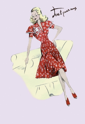 Picture of POLKA-DOT SPRING DRESS, 1947