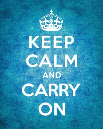 Picture of KEEP CALM AND CARRY ON - VINTAGE BLUE