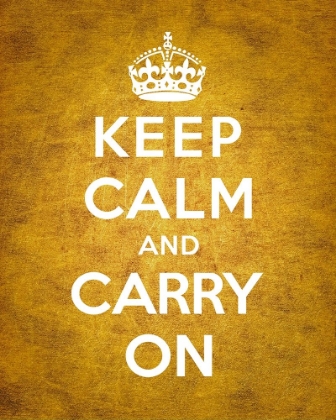 Picture of KEEP CALM AND CARRY ON - VINTAGE ORANGE