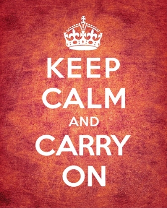 Picture of KEEP CALM AND CARRY ON - VINTAGE RED