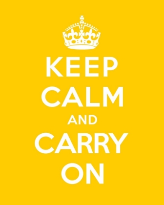 Picture of KEEP CALM AND CARRY ON - YELLOW