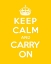Picture of KEEP CALM AND CARRY ON - YELLOW