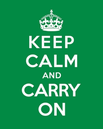 Picture of KEEP CALM AND CARRY ON - GREEN