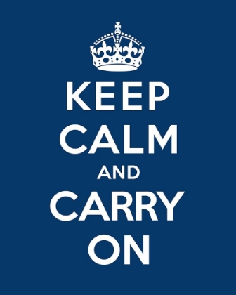Picture of KEEP CALM AND CARRY ON - BLUE