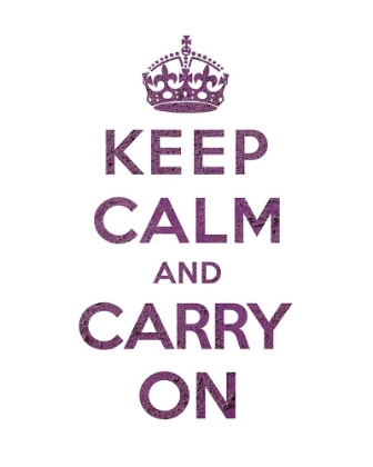 Picture of KEEP CALM AND CARRY ON - TEXTURE VI