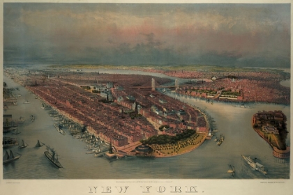 Picture of BIRDS-EYE VIEW OF MANHATTAN, NEW YORK