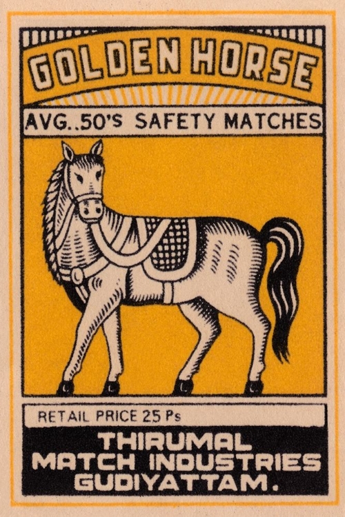 Picture of GOLDEN HORSE AVG. 50S SAFETY MATCHES