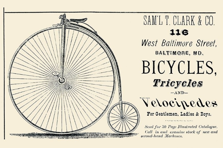 Picture of BICYCLES, TRICYCLES, AND VELOCIPEDES