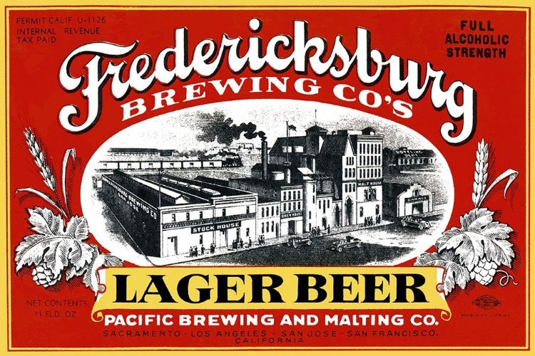 Picture of FREDERICKSBURG BREWING CO.S LAGER BEER